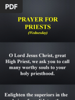 Prayer For Priests: (Wednesday)