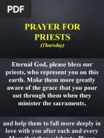 Prayer For Priests: (Thursday)