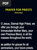 Prayer For Priests: (Saturday)