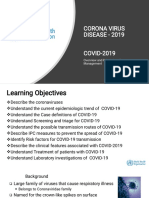 COVID 19 Training For HCW 1, Overview