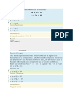 Resolver El Siguiente Sistema de Ecuaciones