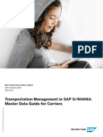 Transportation Management in SAP S/4HANA: Master Data Guide For Carriers