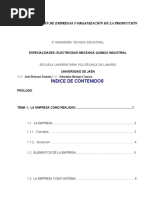 Administracion de Empresas y Organizacion de La Producción