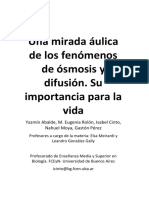 Capítulo 1. Una Mirada en El Aula de Los Fenómenos de Ósmosis y Difusión. Su Importancia para La Vida PDF