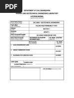 Falling Head Permeability Lab Report