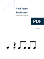 Note Value Flashcards: ... Crotchets, Quavers, Crotchet Rests..