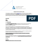 Sample Announcement Letter PDF