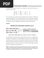 Sistemas de Ecuaciones Lineales PDF