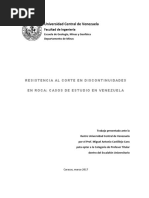 Ensayo de Corte en Roca - Casos de Estudio de Venezue