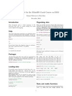 R Cheat Sheet For The Ethiosis Crash Course On DSM: Organizing Data