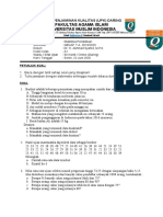 Soal UAS Statistika Pendidikan A1 Edit