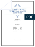 Economic Crisis in Venezuela: Macro Economic: Dr. B. Venkataraja Sir