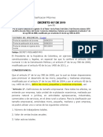 Decreto 957 de 2019clasificacion MYpimes