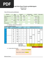 Etude de Prix D'une Poutre