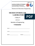 V Sem MC Lab Manual 17EEL57 (2019-20) ) PDF