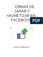 10 Formas de Ganar y Monetizar en Facebook