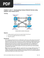 Chapter 7 Lab 7-1, Synchronizing Campus Network Devices Using Network Time Protocol (NTP)