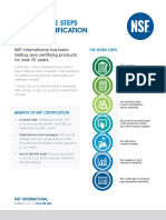 To NSF Certification: Seven Simple Steps