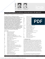 Settlement of Piled Foundations Using Equivalent Raft Approach