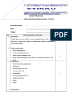 Daftar Tilik Pemeriksaan Gula Darah (GDS) Maut