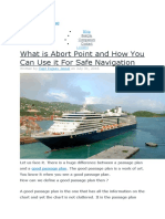 What Is Abort Point and How You Can Use It For Safe Navigation