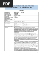 SYLLABUS, ZU-019 Eng2, Int.2sem.