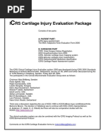 ICRS Cartilage Injury Evaluation Package