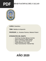 Tarea Medidas de Dispersión