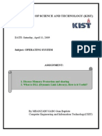 Memory Protection and Sharing Assegnment