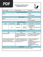 Bitacora de Soporte Tecnico