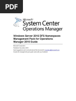 Windows Server 2016 DFS Namespaces Management Pack For Operations Manager 2016 Guide