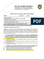 Examen Acumulativo Primer Período Sociales 10°