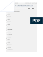 Prueba de Categorias Gramaticales. 1ro