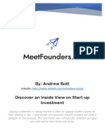 By: Andrew Bott Discover An Inside View On Start-Up Investment