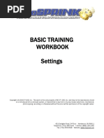 Basic Training Workbook Settings