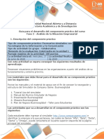 Guía para El Desarrollo Del Componente Práctico y Rúbrica de Evaluación - Unidad 1 - Fase 2 - Análisis de La Situación Empresarial