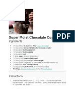 Super Moist Chocolate Cupcakes