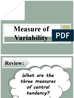 Measure of Variability