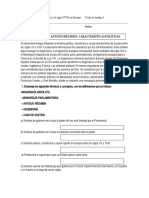 3° Año El Antiguo Régimen y El Siglo XVIII en Europa Ficha de Trabajo I