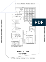 First Floor 625 SQ - FT: Open Terrace 280 X 320 Bedroom 330 X 320