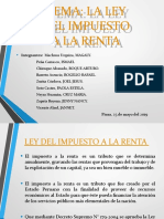 Presentacion Grupal. La Ley Del Impuesto A La Renta - Derecho Tributario Ii