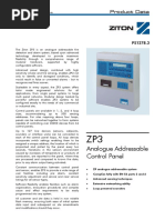 Analogue Addressable Control Panel: Product Data