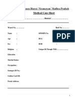 Medical Case Sheet: Ayushman Bharat Niramayam' Madhya Pradesh