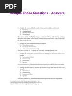 Multiple Choice Questions - Answers: 1. A B C D