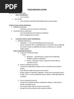 Integumentary System: Skin and Body Membranes: Body Membranes