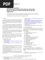 Astm A240 A240m 15b Standard Specification For Chromium and Chromium Nickel Stainless Steel Plateand For General Applications PDF