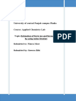 Estimation of Ferric Ion and Ferrous Ion by Using