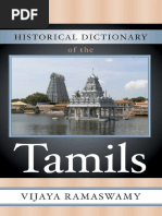 Historical Dictionary of The Tamils