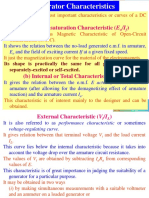 Generator Characteristics: (A) No-Load Saturation Characteristic (E)