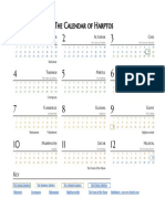 The Calendar of Harptos - Fresh Sheet PDF